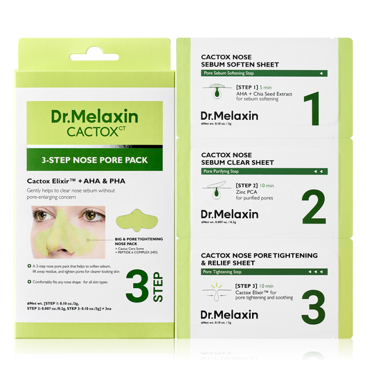CACTOX 3-Step Nose Mask Pack